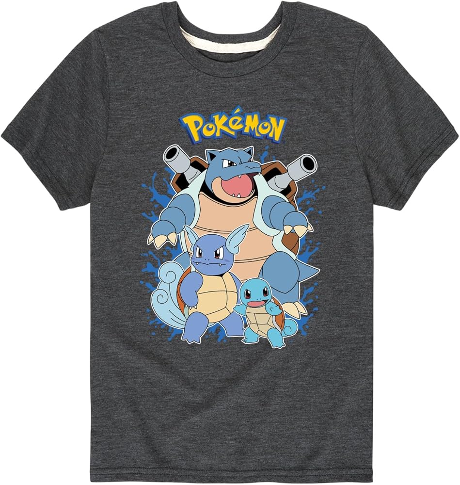 Amazon.com: HYBRID APPAREL - Pokémon - Squirtle Evolution - Youth